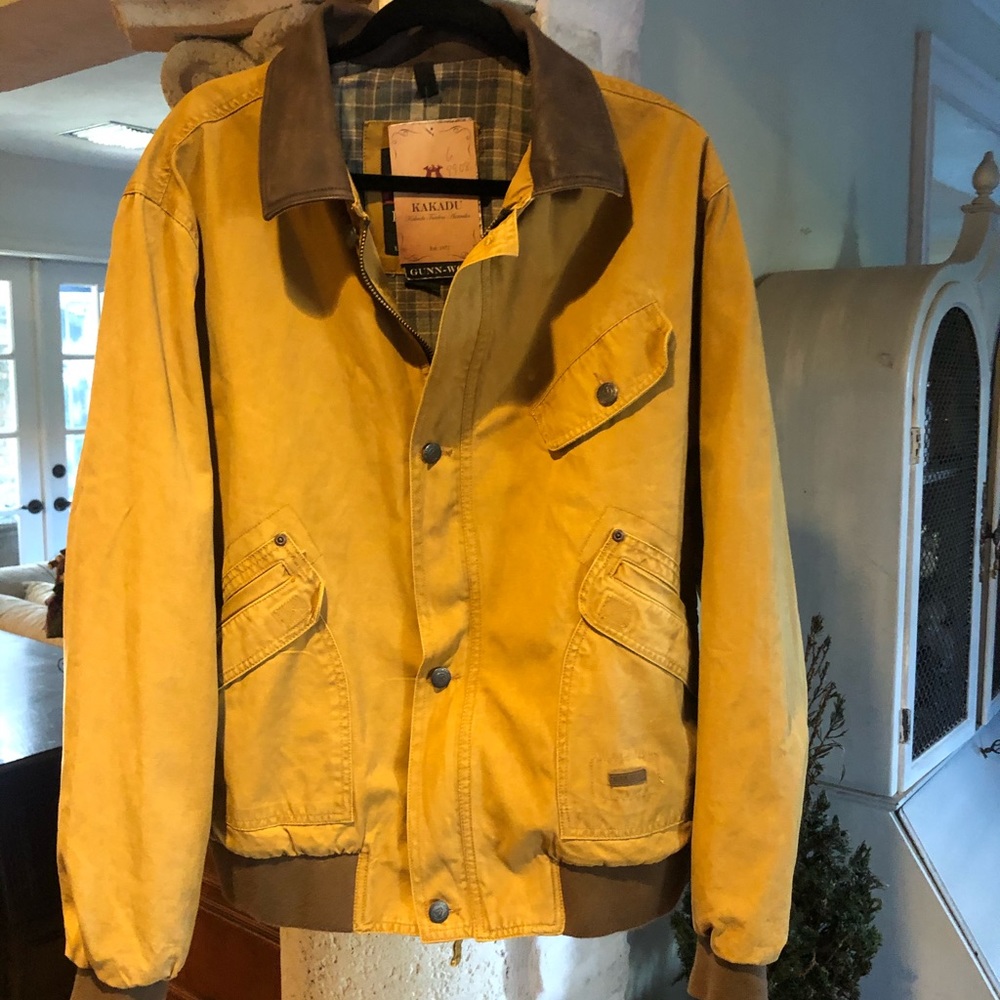 KaKaDu Gunn-Worn Canvas Bomber - size M - NWT